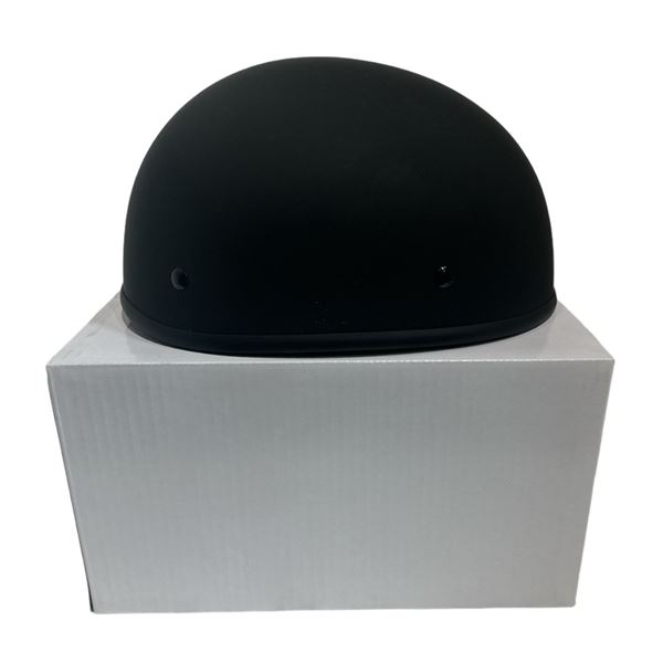 New WSB Beanie Motorcycle Helmet (Matte Black) - Size : XXS (Retail $129.99)