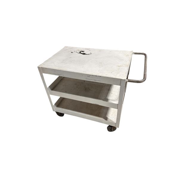 Heavy Duty Metal Rolling Cart (Aprox: 34" High x 24" Wide x 36" Long)