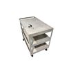 Image 3 : Heavy Duty Metal Rolling Cart (Aprox: 34" High x 24" Wide x 36" Long)