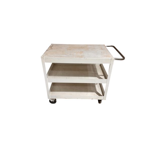 Heavy Duty Metal Rolling Cart (Aprox: 34" High x 24" Wide x 36" Long)