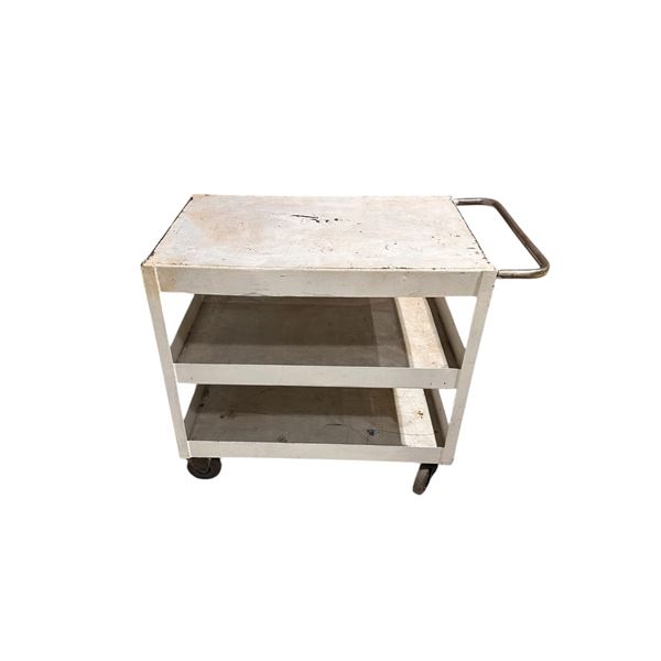 Heavy Duty Metal Rolling Cart (Aprox: 34" High x 24" Wide x 36" Long)