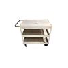 Image 2 : Heavy Duty Metal Rolling Cart (Aprox: 34" High x 24" Wide x 36" Long)