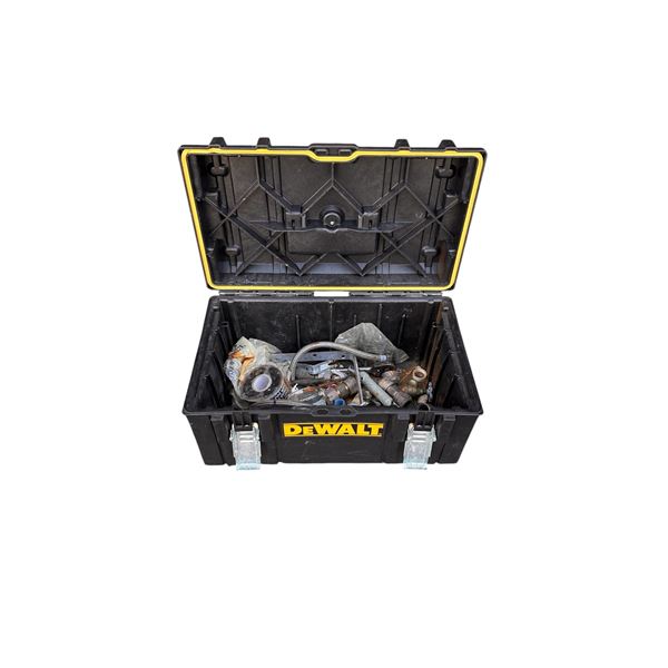 Dewalt Tool Box with Plumbing Fittings, Etc.