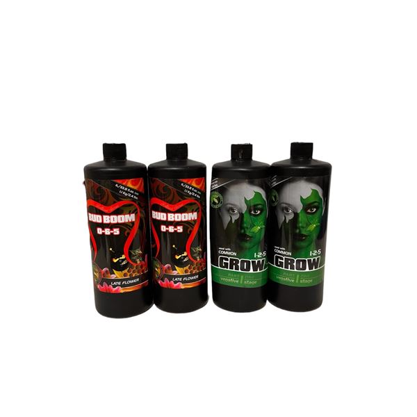 Group of 4 Plant Life Hydropaunic Bud Boom / Grow (1L x 4)