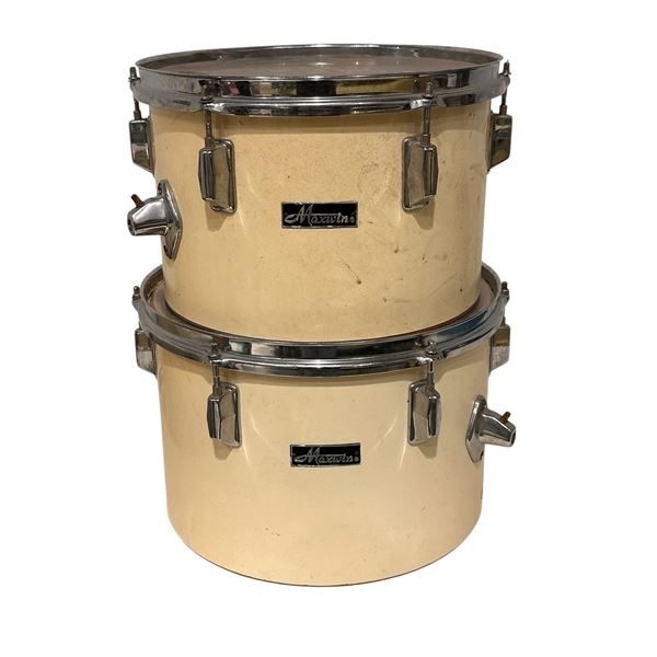 Group of 2 Evans Maxwin Drums