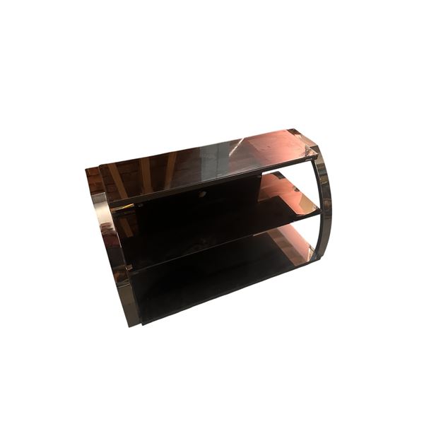 Sonax Glass/Metal 3 Shelf TV Stand (Aprox 24" Inch High 20.5" Inch Deep 46" Inch Wide)