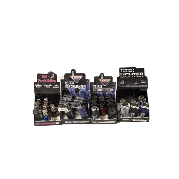 Group of 34 New Torch Lighters (Retail: $340)