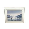 Image 1 : Framed Whale Artwork B. Roberts (Aprox 32" x 26")