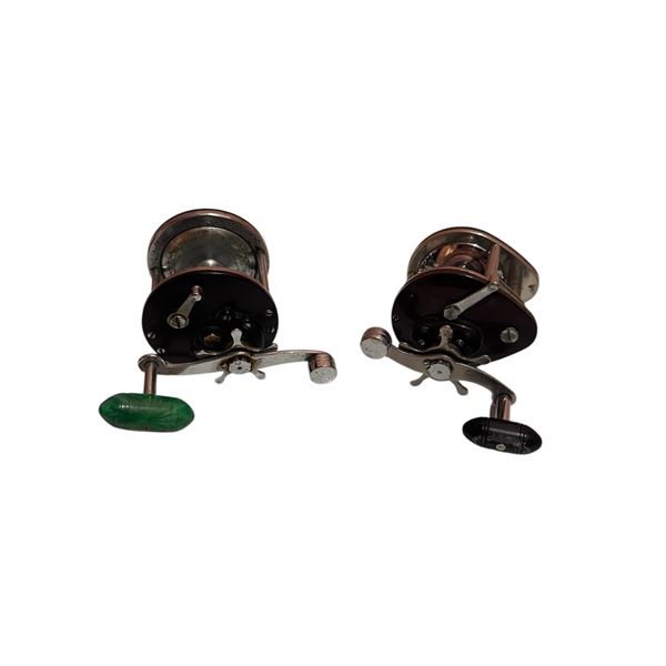 Lot of 2 Fishing Reels (Immec 22-D and Penn No.65 Long Beach)