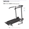 Image 1 : Exerpeutic 100XL High Capacity Magnetic Resistance Manual Treadmill New in Damaged Box (Retail $615)