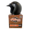 Image 1 : New WSB Sick Lid Retro Style Open Faced Helmet (Matte Black) - Size : XS