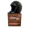 Image 2 : New WSB Sick Lid Retro Style Open Faced Helmet (Matte Black) - Size : XS