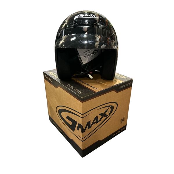 Gmax "GM2S" Open Face Helmet w/ Visor (Gloss Black) - Size : XS