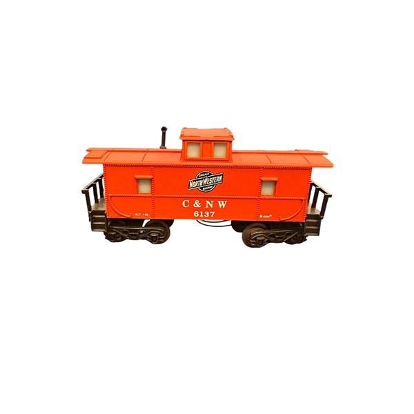 K-Line Trains O/O27 Gauge K-6137 Chicago & Northwestern Lighted Caboose