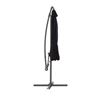Image 4 : CorLiving 9.5ft Tilting Offset Patio Umbrella with Crank and Cross Base - RV: $140 - (Color Varies)