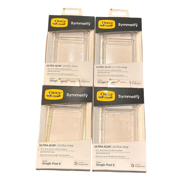 Group of 4 BNIB Otter Box Symmetry (Retail: $280) Ultra Slim Phone Case For Google Pixel 8