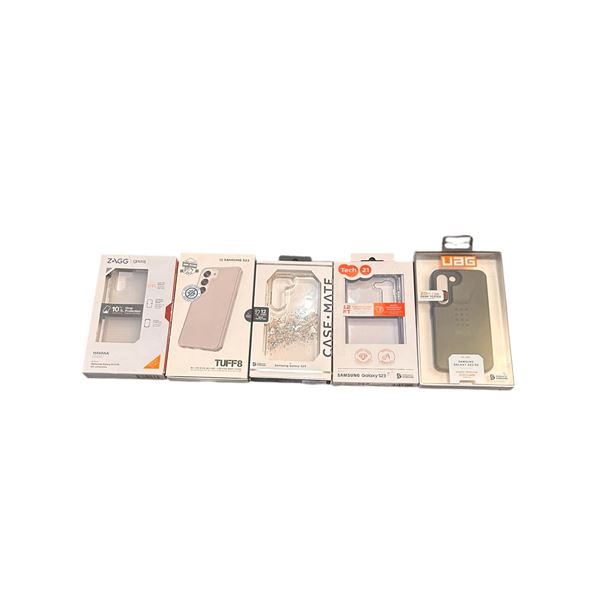 Group of 5 BNIB Phone Cases ( 4x Samsung Galaxy S23 - 1X Samsung Galaxy A13) Retail: $220