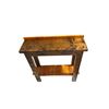 Image 5 : Rustic Wooden Console Table with Shelf (Aprox 36" Wide x 38.5" Tall x 11" Deep)