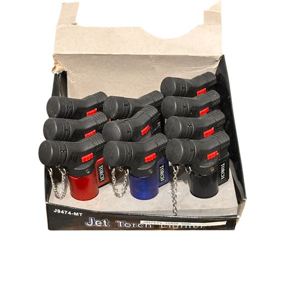 Group of 10 Jet Torch Lighters