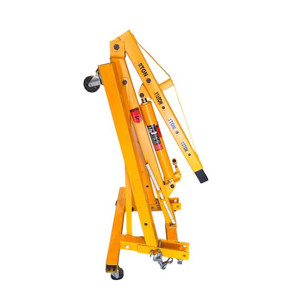 Performance Tool 2 Ton Folding Engine Crane/Hoist with 8 Ton Ram