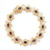Image 1 : Plated 18KT Yellow Gold 5.05cts Amethyst Bracelet