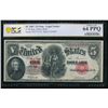 Image 1 : 1907 $5 Legal Tender Note PCGS 64PPQ