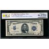 1934D $5 Silver Certificate PCGS 64PPQ