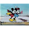Disney Mickey & Minnie Mouse On Ice Sericel Animation Art Cel