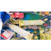 Image 4 : BLUE METAL TOOL BOX WITH CONTENTS. PRO-SET R-134A RETROFIT KIT, PILES OF A/C HOSE COMPONENTS, TEST