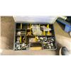 Image 5 : BLUE METAL TOOL BOX WITH CONTENTS. PRO-SET R-134A RETROFIT KIT, PILES OF A/C HOSE COMPONENTS, TEST