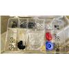 Image 8 : BLUE METAL TOOL BOX WITH CONTENTS. PRO-SET R-134A RETROFIT KIT, PILES OF A/C HOSE COMPONENTS, TEST