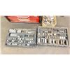 Image 3 : GROUP LOT OF PAINTED BEECH TOOL BOX AND MISC SOCKETS