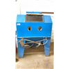 Image 1 : LARGE SANDBLASTER WITH LIGHT, CLEAR GLASS AND 3 PIECES OF NEW REPLACEMENT GLASS,