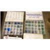 Image 2 : 4 PLASTIC BINS WITH RADIATOR AND A/C SERVICE COMPONENTS