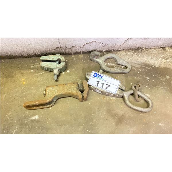 4 PIECES OF SPECIALTY AUTO BODY DENT PULLERS