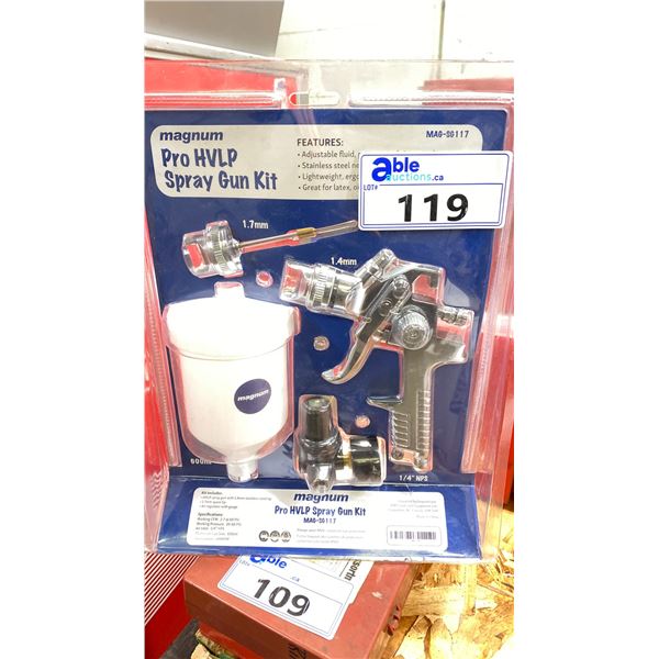 MAGNUM PRO HVLP SPRAY GUN KIT WITH REGULATOR-NEW