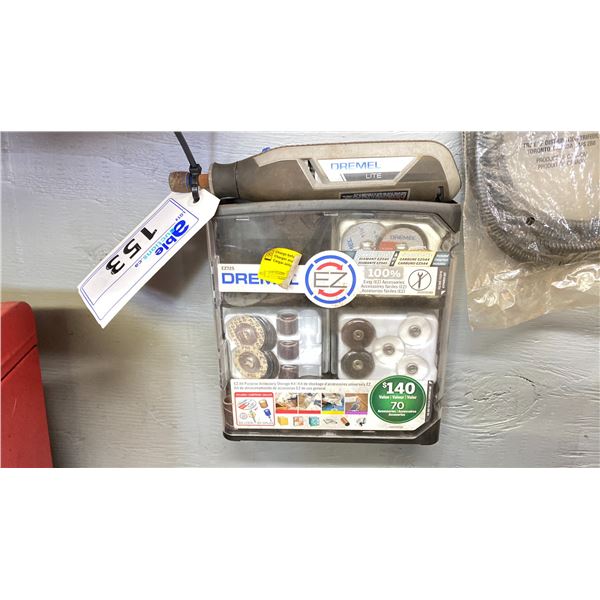 RECHARGEABLE DREMEL LITE MODEL 7760 WITH ACCESSORY PACKAGE-USES USB CHARGE