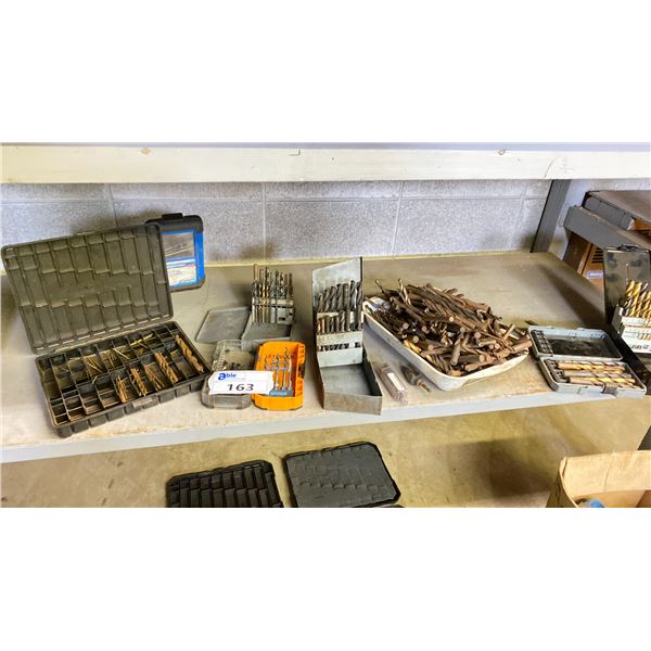 LARGE GROUP LOT OF INCOMPLETE DRILL INDEXES, ASSORTED SPARE BITS, AND ONE STEP BIT