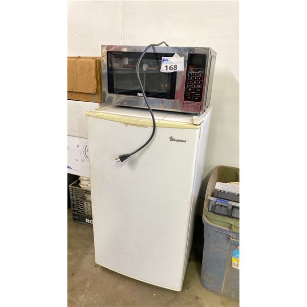 BAR FRIDGE AND RCA MICROWAVE