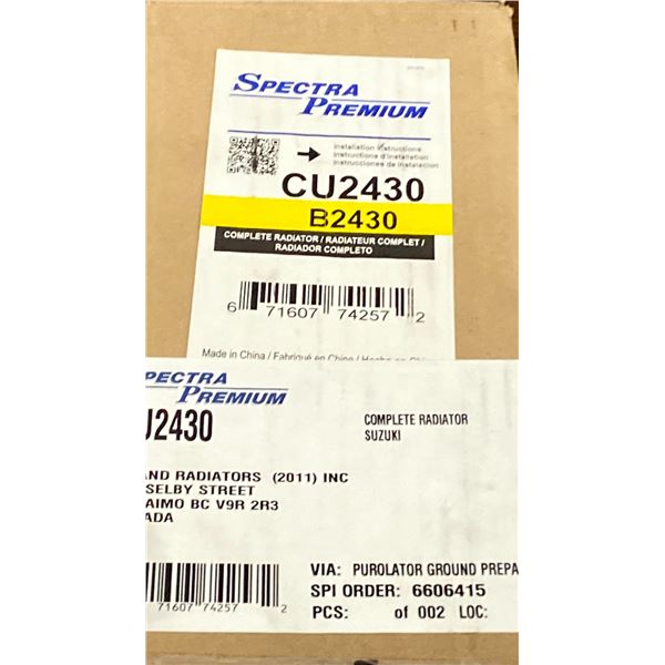 SPECTRA PREMIUM CU2430 COMPLETE SUZUKI RADIATOR