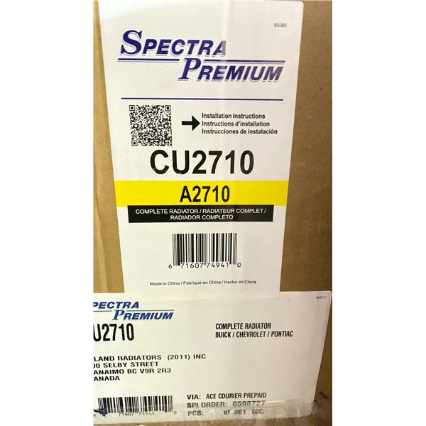 SPECTRA PREMIUM CU2710 BUICK/CHEV/PONTIAC COMPLETE RADIATOR