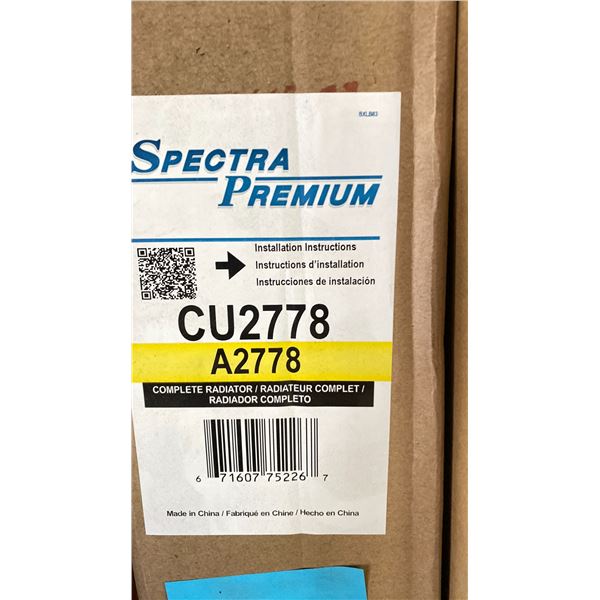 SPECTRA PREMIUM CU2778 COMPLETE RADIATOR