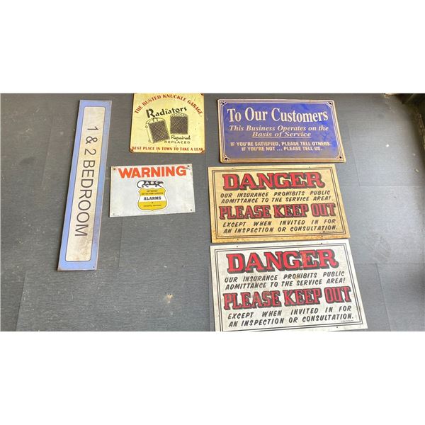 GROUP LOT 6 SIGNS