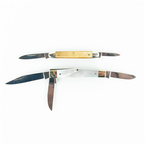 Bulldog Brand Pearl Stockman & Pen Knives