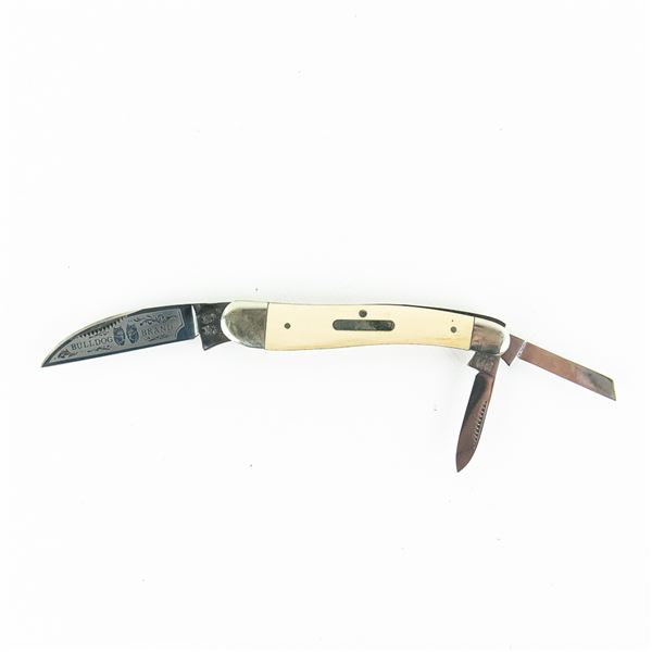 Bulldog Brand Wharncliffe Ivory Whittler Knife