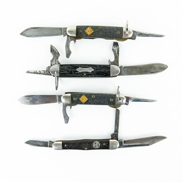 4 Camillus New York Scout Knives