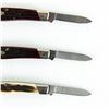 Image 3 : 3 Vintage Buck USA Model 309 Pocket Knives