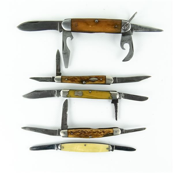 5 Western Cutlery Co. Pocket Knives