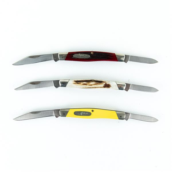 3 Vintage Buck USA Model 309 Pocket Knives