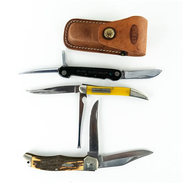 3 Vintage Ka-Bar Knives